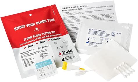 Eldoncard INC Blood Type Test (Complete KIT) 